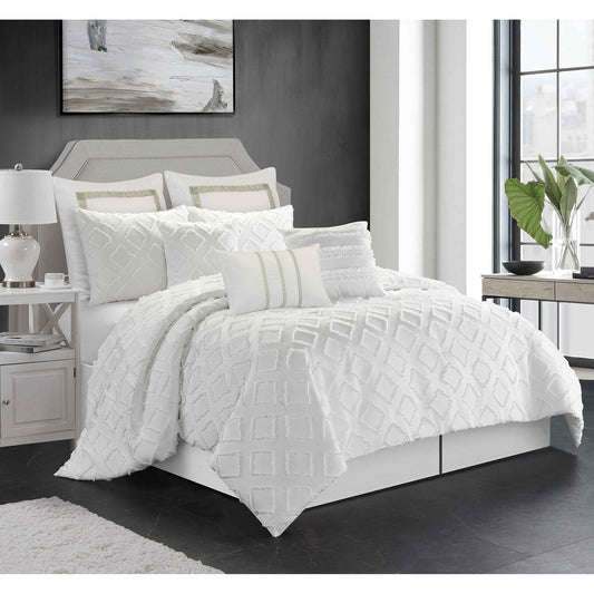 Comforter Marysa 7 Piece King White