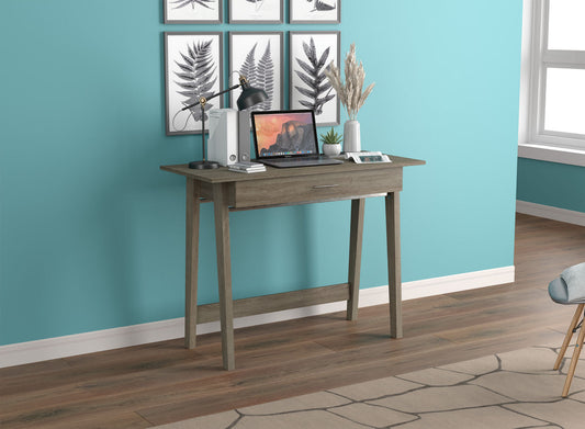 Computer Gaming Desk Dark Taupe 1 Big Drawer