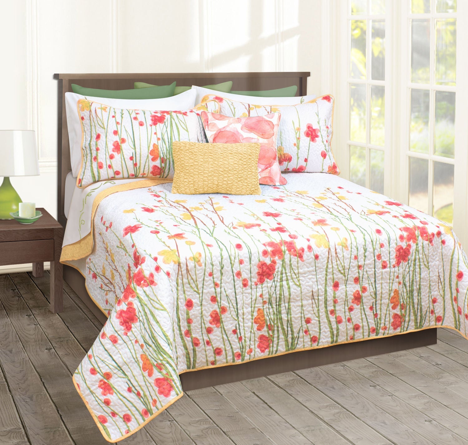 Quilt Bedding Set Woven 2 Piece Set Twin Adalia