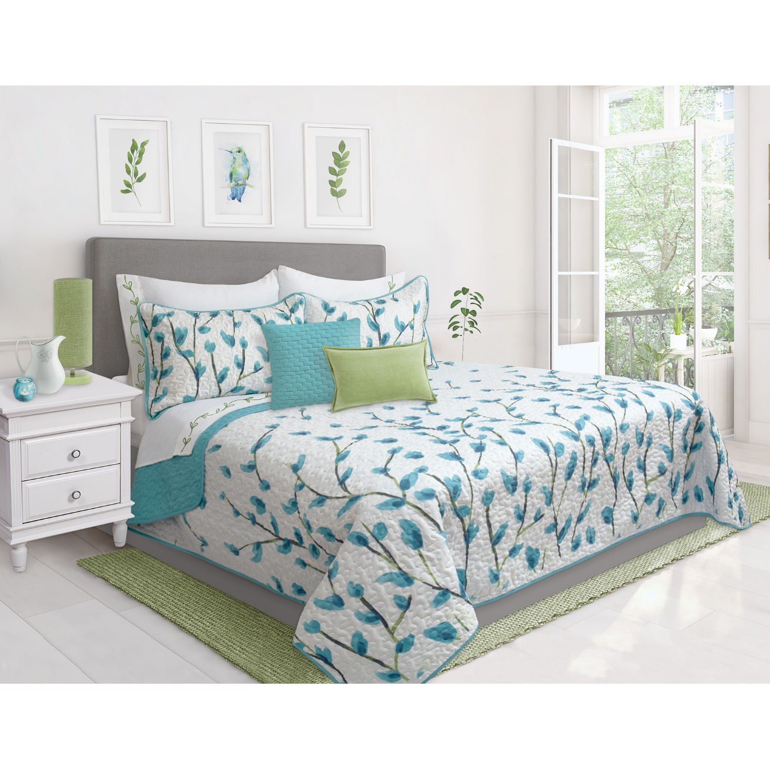 Quilt Bedding Set Woven 2 Piece Set Twin Daphne