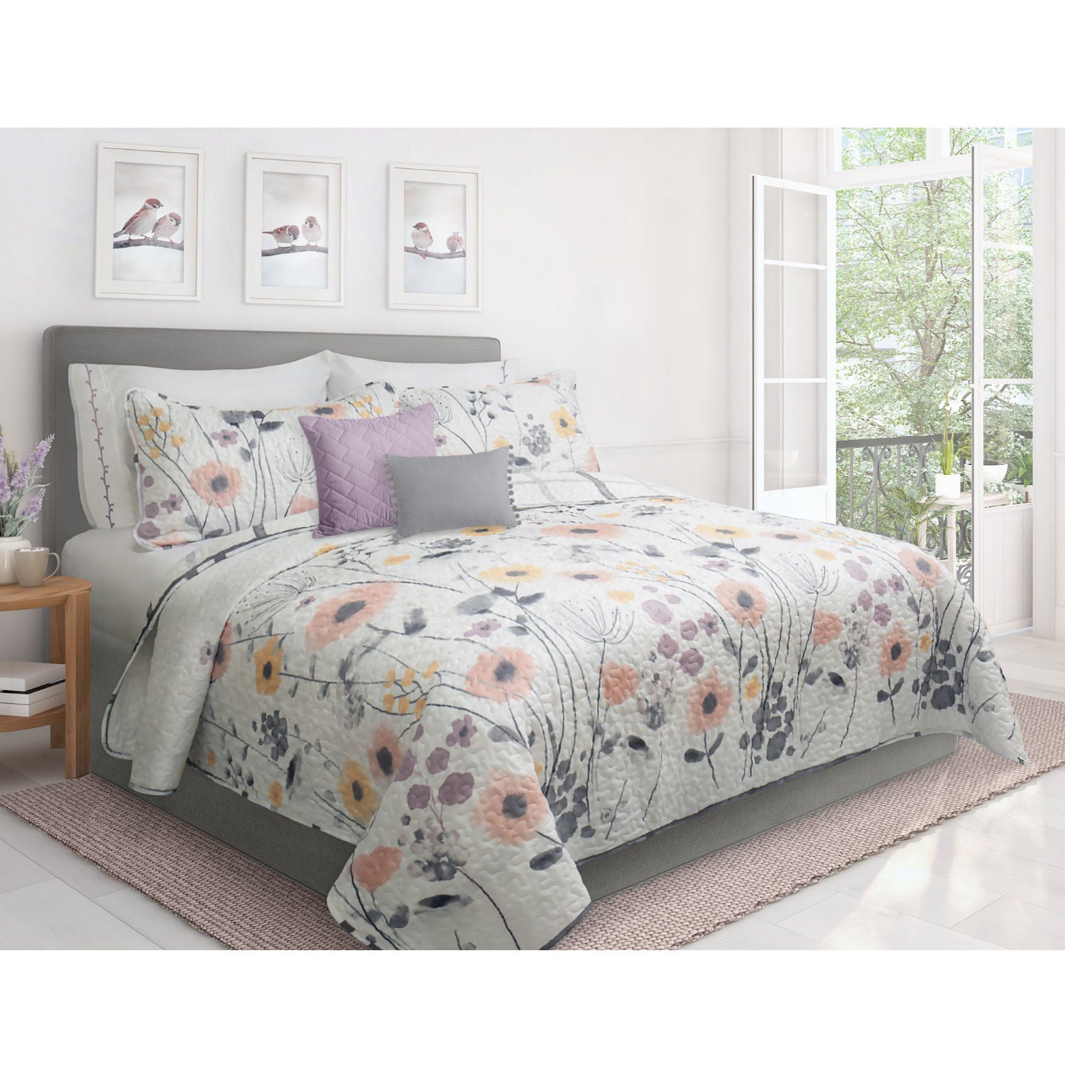 Quilt Bedding Set Woven 2 Piece Set Twin Mirabelle