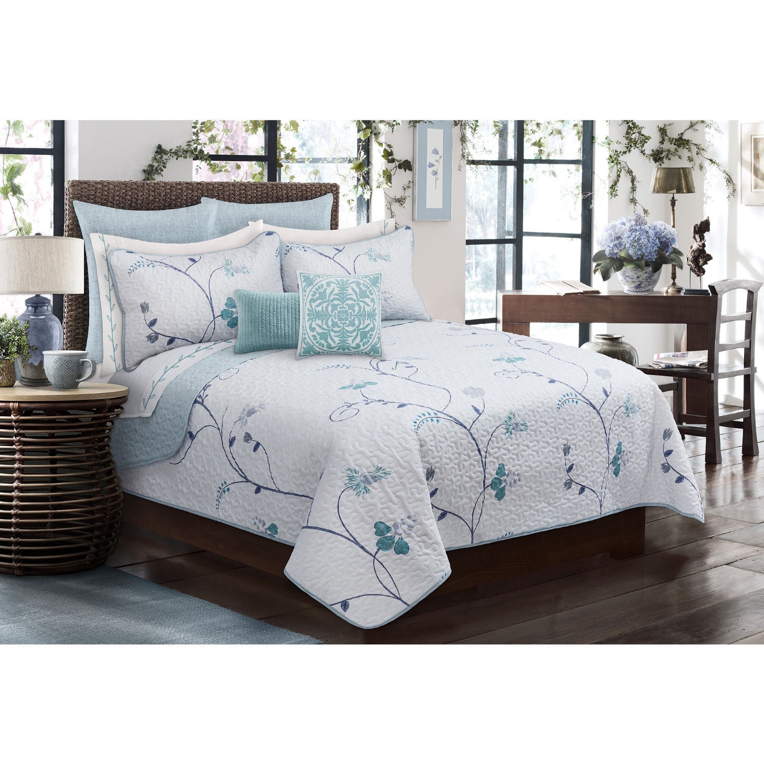 Quilt Bedding Set Woven 2 Piece Set Twin Whisper