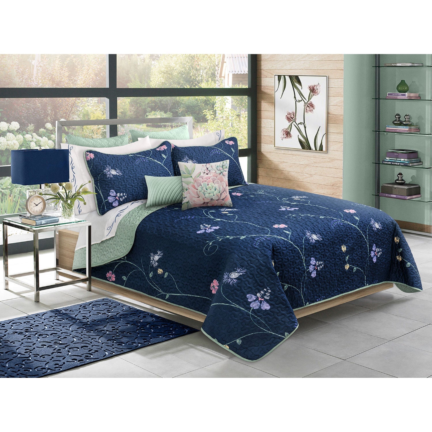 Quilt Bedding Set Woven 2 Piece Set Twin Symphony