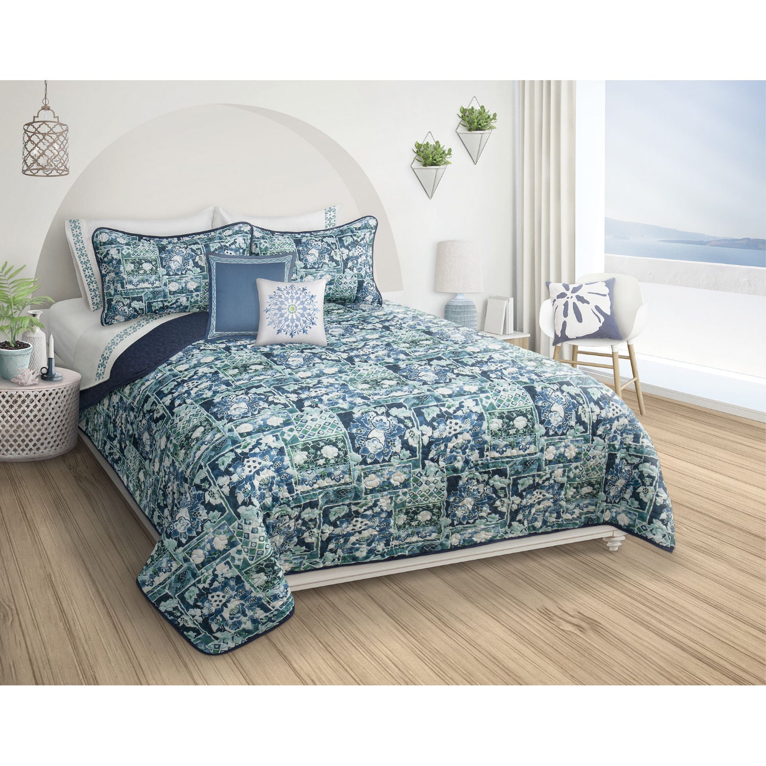 Quilt Bedding Set Woven 3 Piece Set Double/Queen Murano