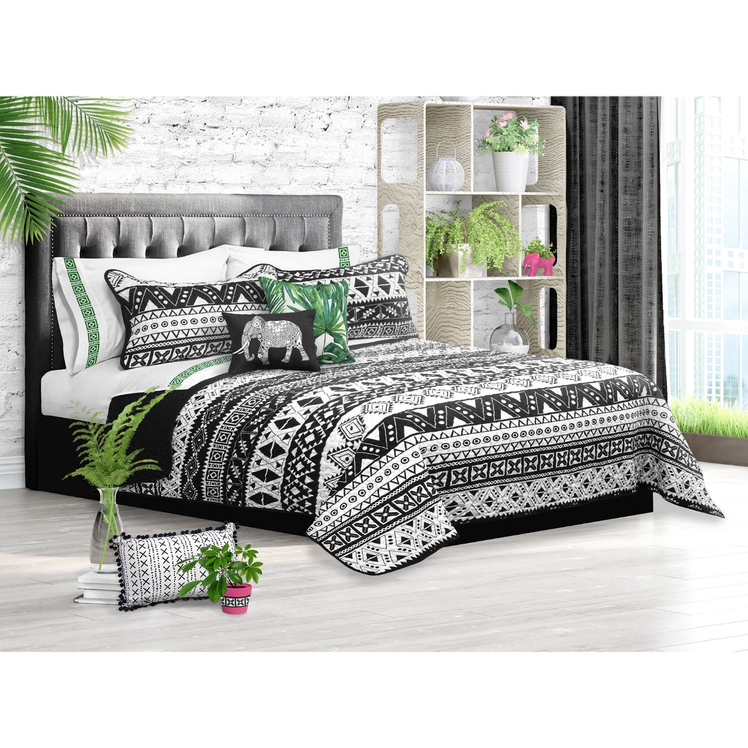 Quilt Bedding Set Woven 3 Piece Set King Spirit