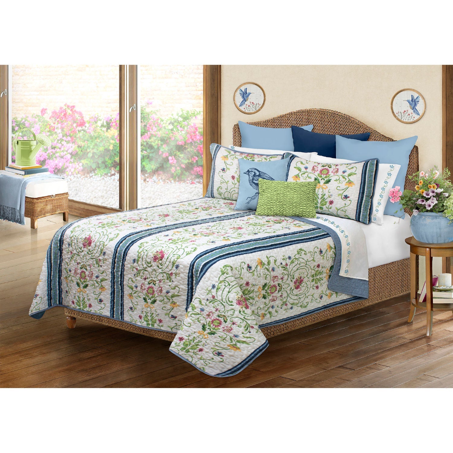 Quilt Bedding Set Woven 3 Piece Set King Heirloom