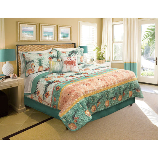 Quilt Bedding Set 4Pc Printed Twin Maui