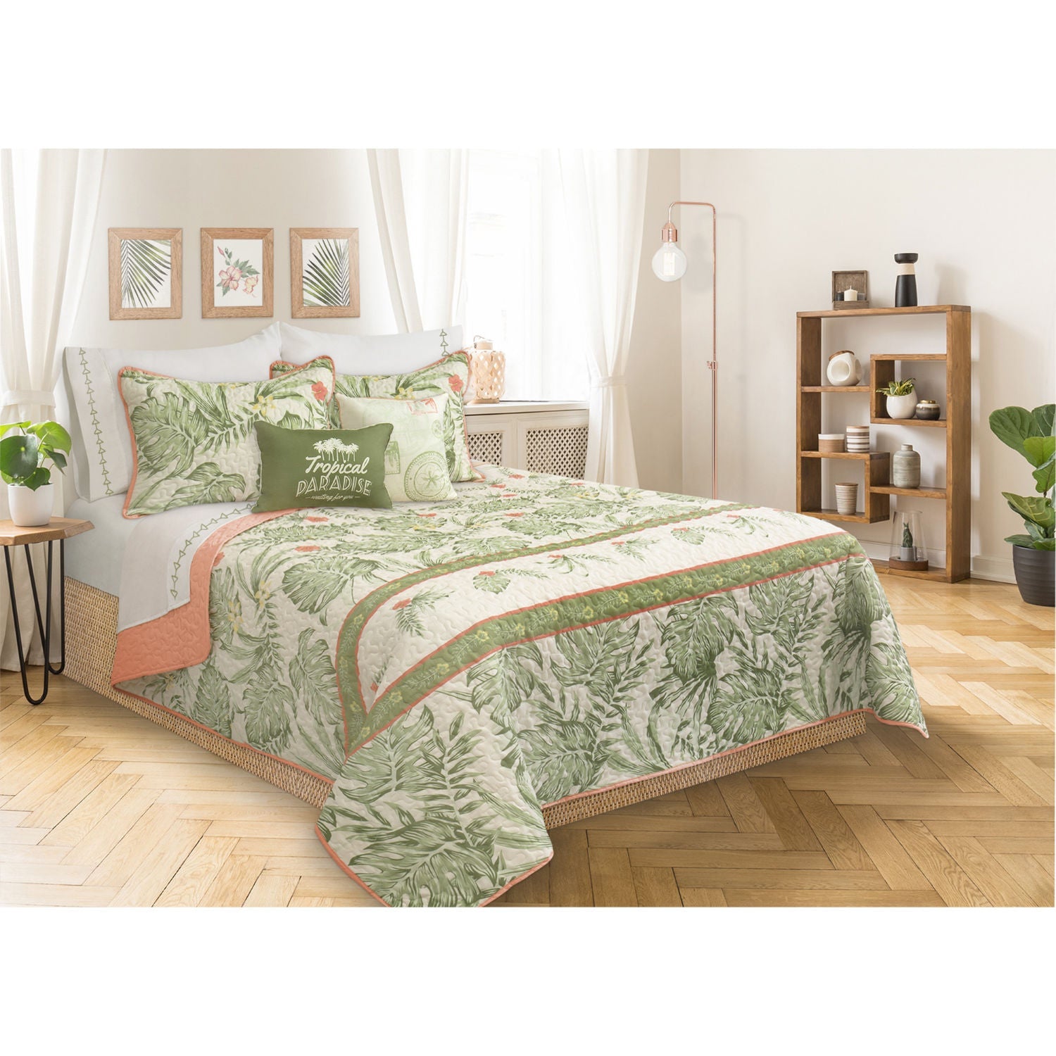 Quilt Bedding Set 4Pc Printed Twin Fiji