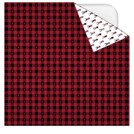 Woven Flannel Pigemnt Printed Comforter K. Buffalo Plaid