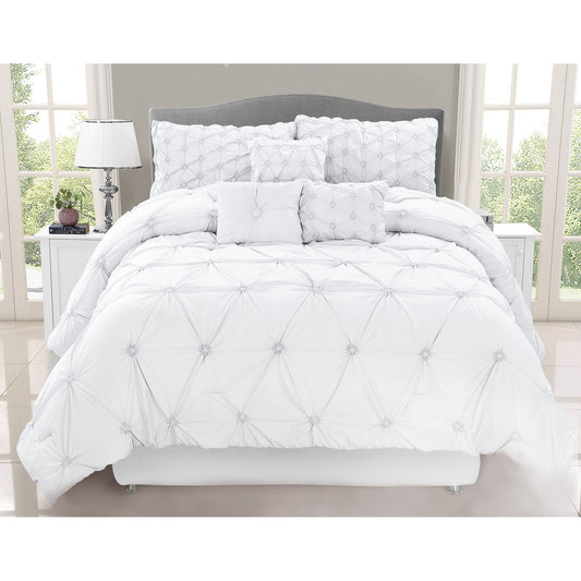 Comforter Chateau 7 Piece D White