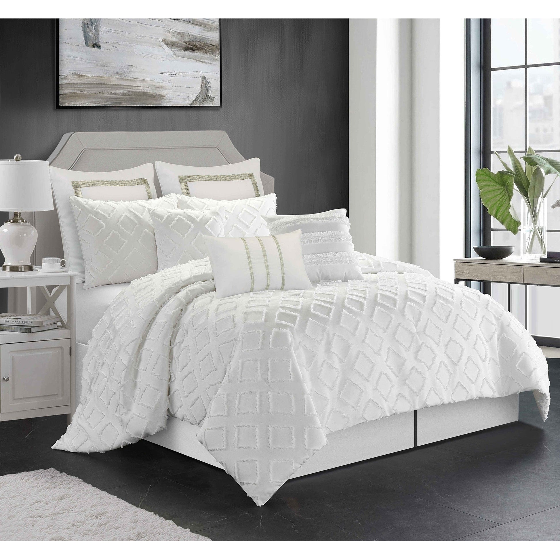 Comforter Marysa 7 Piece King White