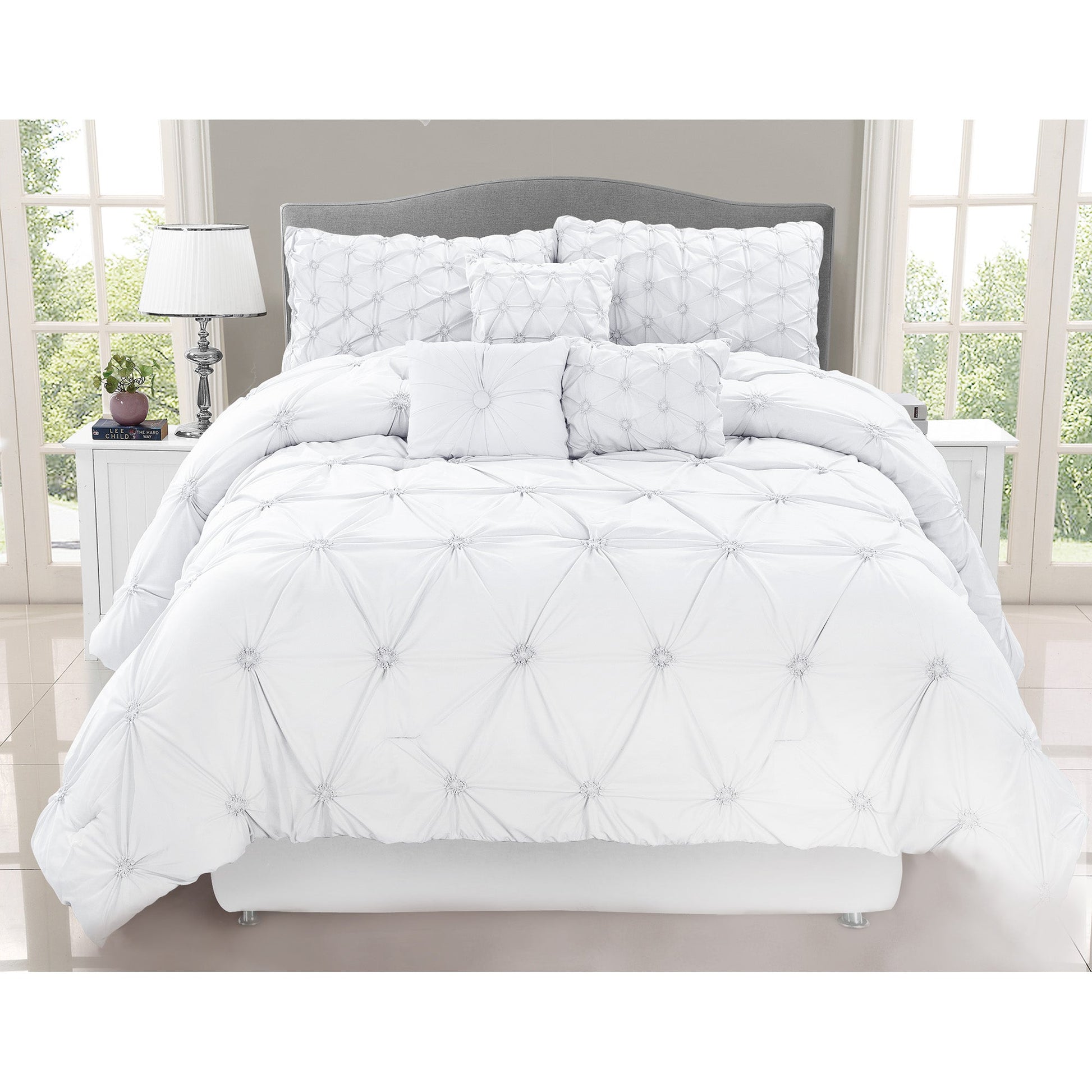 Comforter Chateau 7 Piece King White