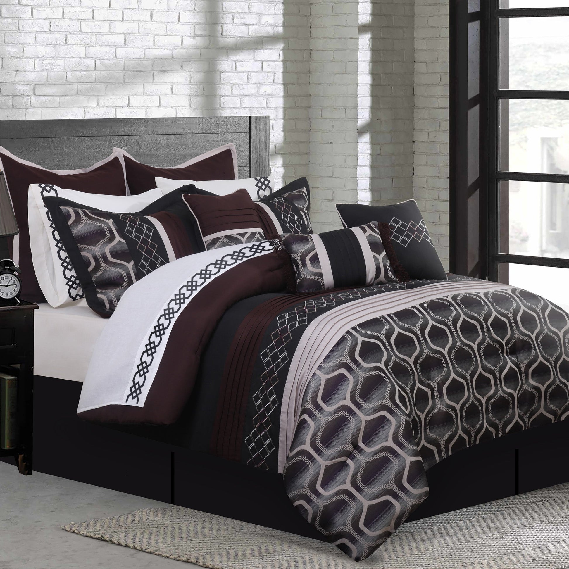 Comforter 7 Piece Set Jacquard D Cole