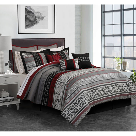 Comforter 7 Piece Set King Onyx