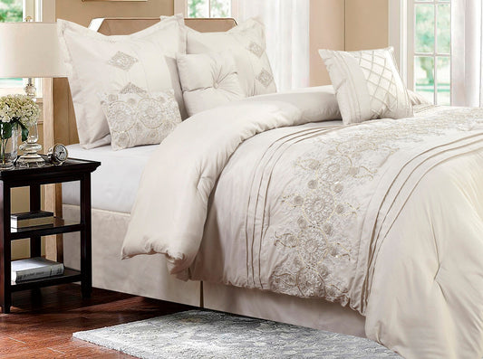 Comforter 7 Piece Set Registry D Ivory