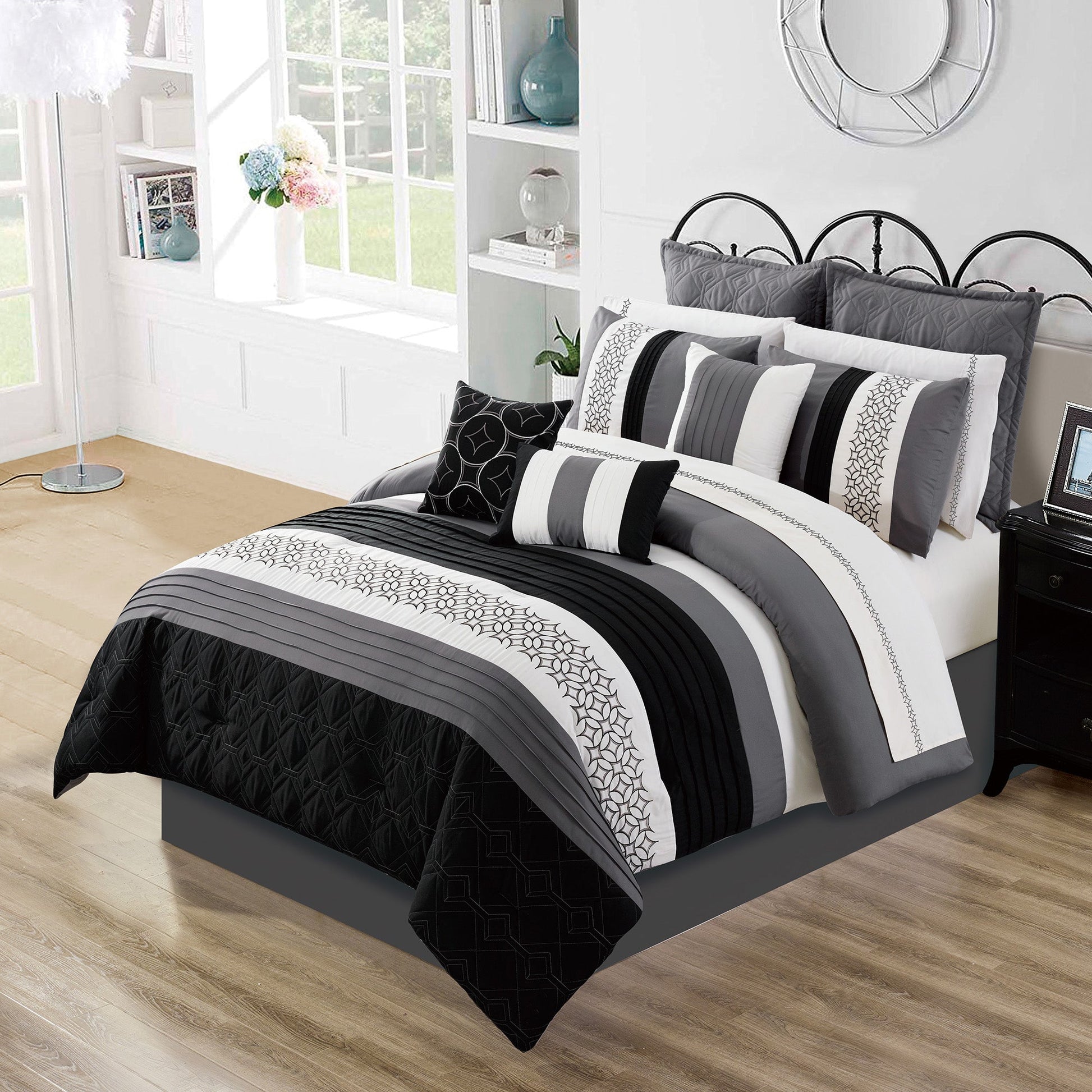 Woven Comforter Bedding Set 7Pcs D Maddox