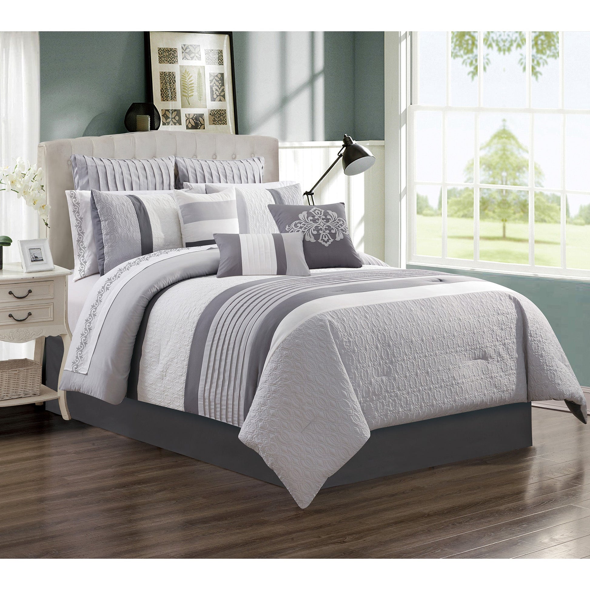 Woven Comforter Bedding Set 7Pcs D Kane