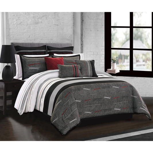 Woven Comforter Bedding Set 7Pcs D Zumi