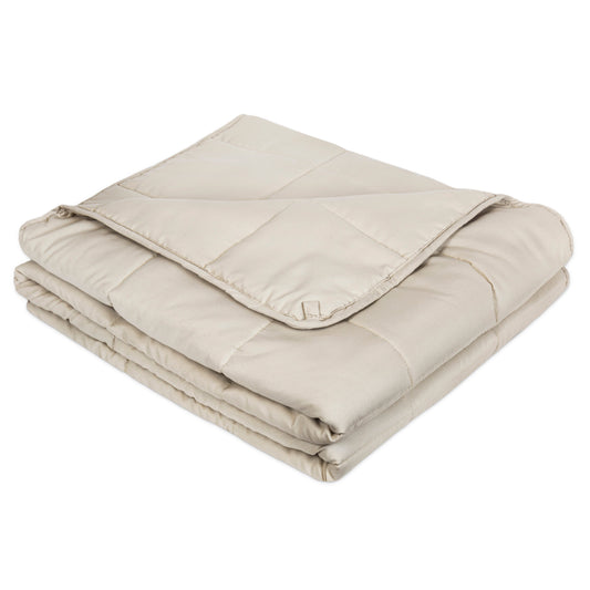 Super Soft Woven Weighted Blanket Throw Home Decor Bedding 48x72 Beige