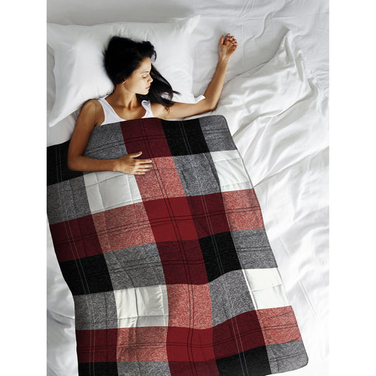 Super Soft Woven Weighted Blanket Throw Home Decor Bedding 40X60 Winter Plaid