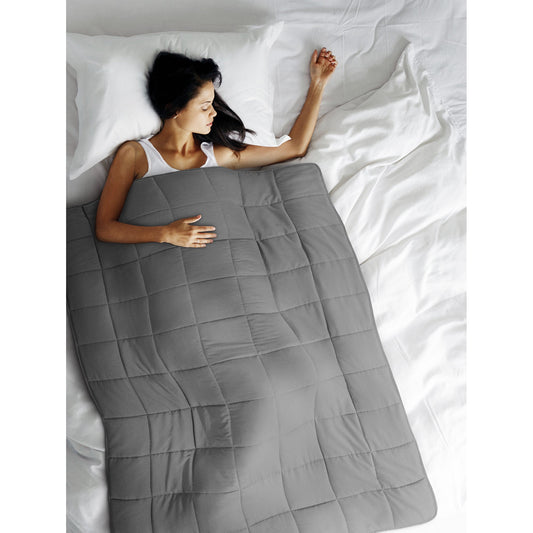 Super Soft Woven Weighted Blanket Throw Home Decor Bedding 40X60 Dark Grey