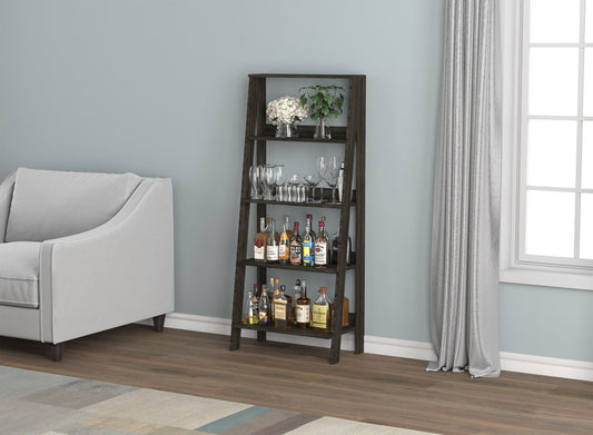 Wall Shelf Dark Grey 5 Tier