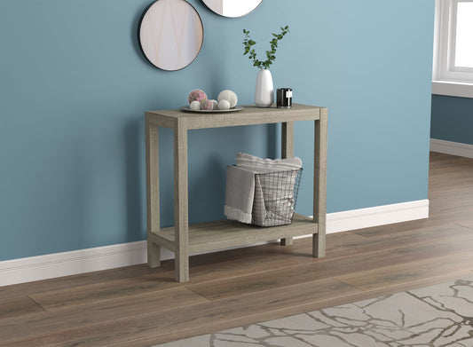 Console Sofa Table Dark Taupe 1 Shelf