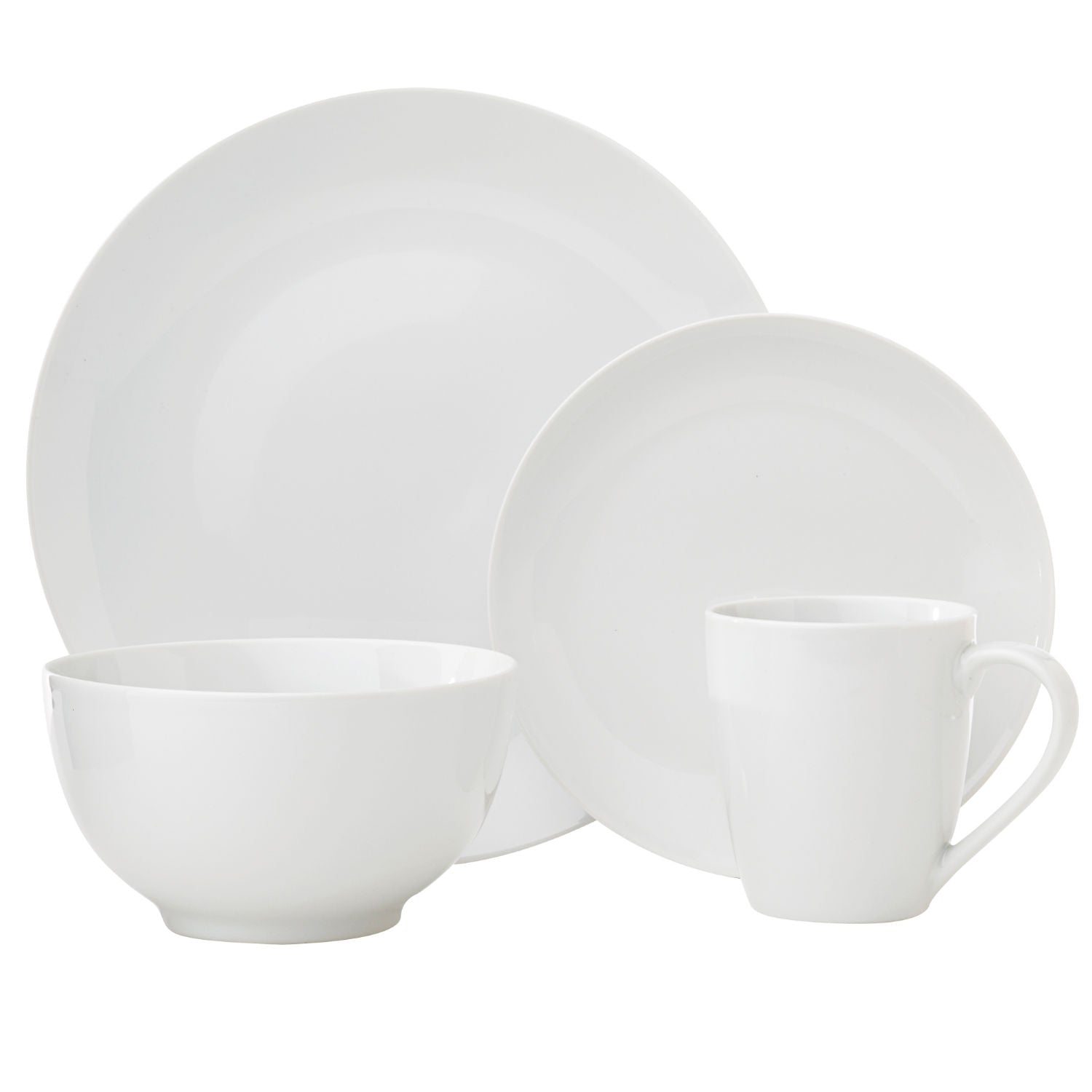 Dinnerware Set 16 Piece Coupe H-Oxford, Service for 4