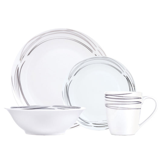 Dinnerware Set 16 Piece Coupe, Service for 4